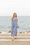 Kate Dress (Blue Striped)