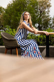 Kate Dress (Blue Striped)