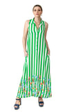 Kate Dress (Green Striped)