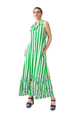 Kate Dress (Green Striped)