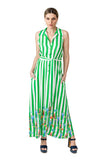 Kate Dress (Green Striped)