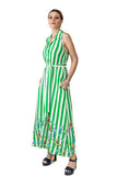 Kate Dress (Green Striped)