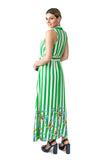 Kate Dress (Green Striped)